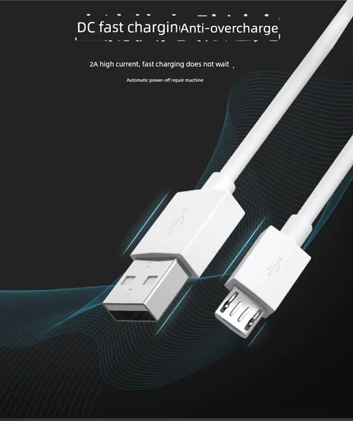 Oppo A5 2 Metre Hızlı Şarj Kablosu - 8