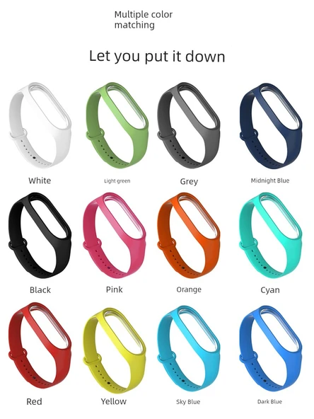 Xiaomi Mi Band 3/4/NFC Bileklik - Pembe - 6