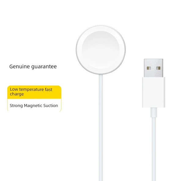 Apple Watch Şarj Aleti - 5W Süper Hızlı Şarj - USB Girişli TPE Kablo