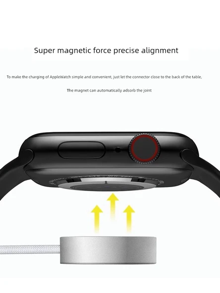 Apple Watch Şarj Aleti Seti - 5W Hızlı Şarj TPE Kablo + 35W Dikey Hızlı Şarj Başlığı - 5