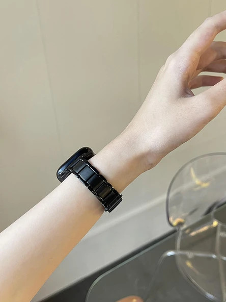 Apple Watch Paslanmaz Çelik Kordon 38mm (iwatch 1/2/3 nesil) - Yıldız Işığı - Resim 3