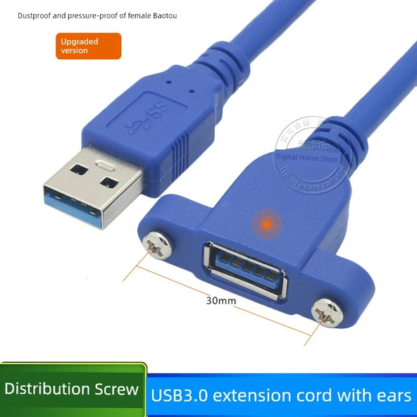 USB 3.0 Uzatma Kablosu - 3 Metre - Geliştirilmiş Versiyon
