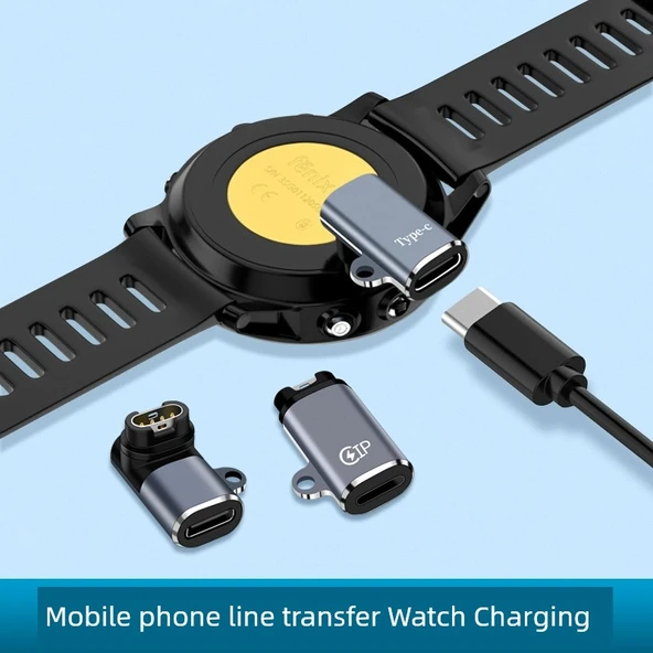 Garmin Şarj Kablosu - Düz Başlıklı Apple Uyumlu - Saat Şarj Portu - 2