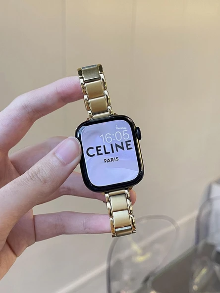 Apple Watch Paslanmaz Çelik Kordon 38mm (Ultra 1/2) - Altın