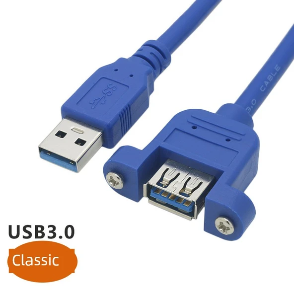 USB 3.0 Uzatma Kablosu - 0.6 Metre - Klasik Versiyon