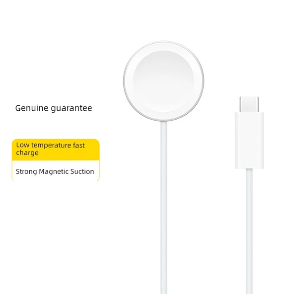 Apple Watch Şarj Aleti - 5W Süper Hızlı Şarj - TYPE-C Girişli TPE Kablo