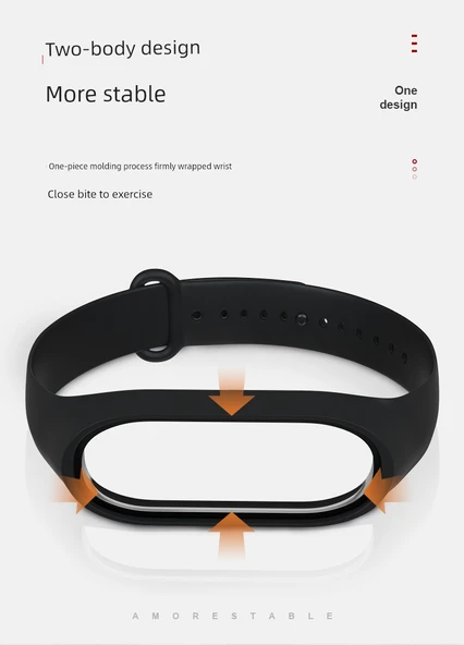Xiaomi Mi Band 3/4/NFC Bileklik - Siyah - 11