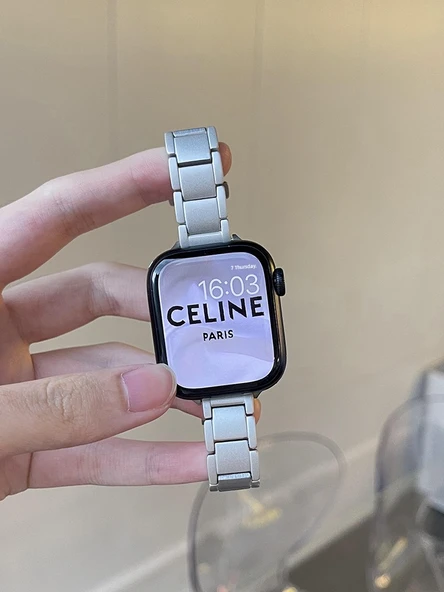 Apple Watch Paslanmaz Çelik Kordon 38mm (iwatch 1/2/3 nesil) - Yıldız Işığı