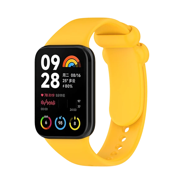 Xiaomi Bracelet 8Pro Turuncu Silikon Kordon - 12