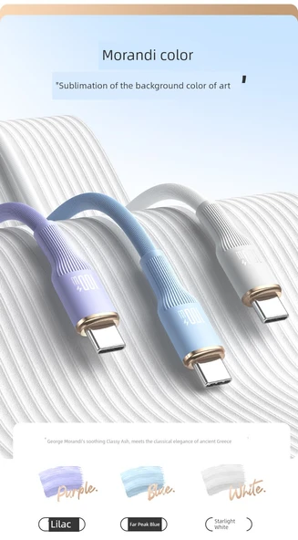 20W/27W PD Sertifikalı Type-C Lightning Kablosu - 2m - Uzak Tepe Mavi (iPhone 8-14 Uyumlu) - 11