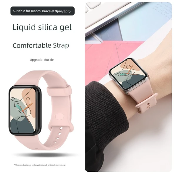 Xiaomi Bracelet 8Pro Turuncu Silikon Kordon - 3