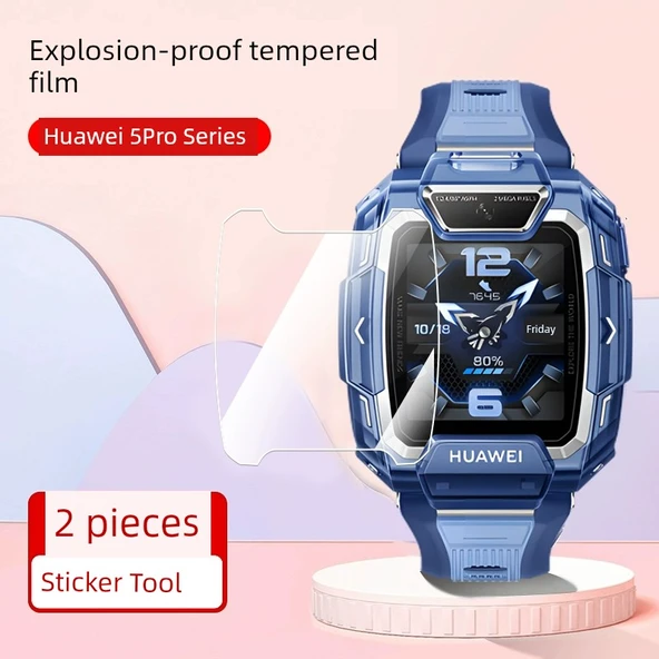 Huawei 5Pro HD Temperli Cam Ekran Koruyucu - 2 Adet