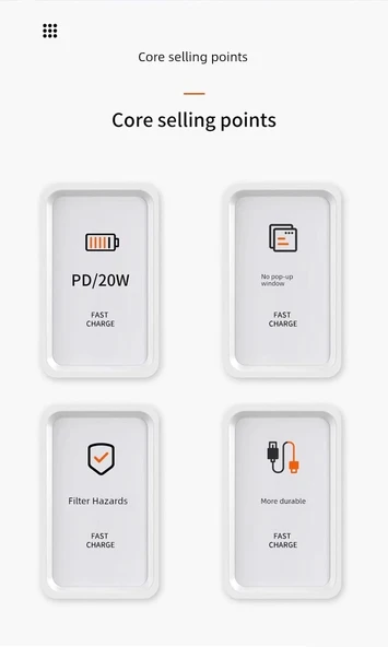 USB Lightning Hızlı Şarj Kablosu - iPhone 6-14 Serisi 1.0m (BOGO) - Resim 7