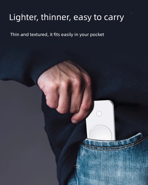 Akıllı Saat Şarj Aleti Powerbank Anahtarlık - Beyaz 1000mAh - 8