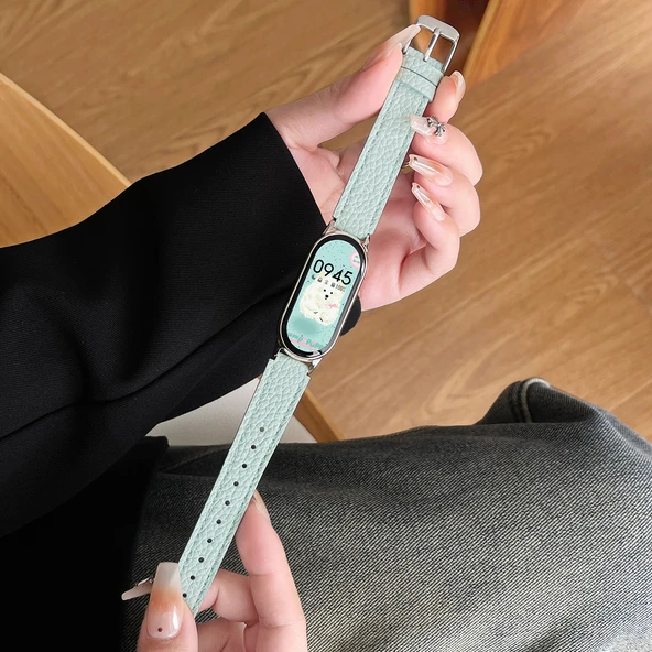 Xiaomi Mi Band 9 NFC Puslu Mavi Desenli Kordon