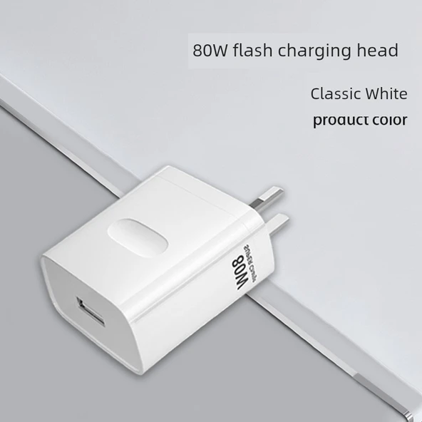 Type-C Şarj Kablosu - 0.25m - 80W Süper Hızlı Şarj Başlığı