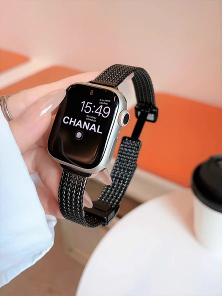Redmi Watch 5 Siyah Metal Mıknatıslı Akıllı Saat Kordonu