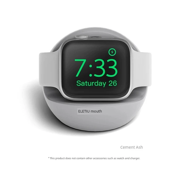 Apple Watch Şarj Standı - Çimento Grisi - Silikon