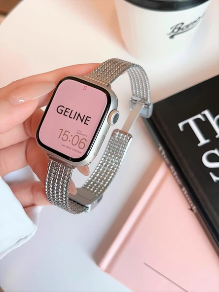 Redmi Watch 5 Gümüş Metal Mıknatıslı Akıllı Saat Kordonu