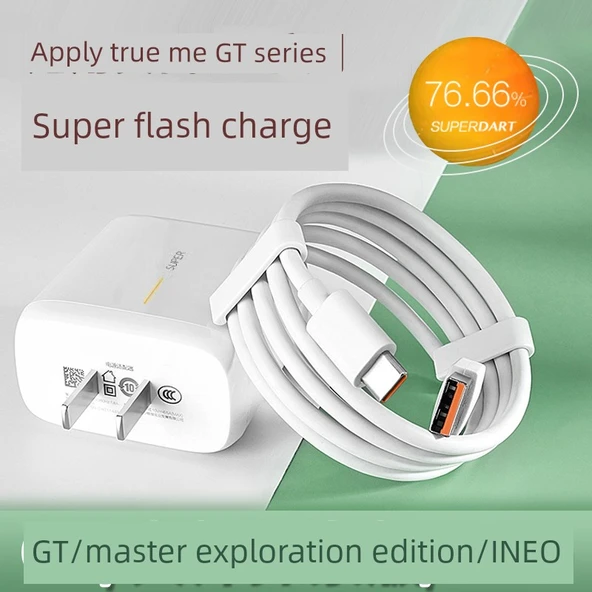 Şarj Başlığı, 1 Metre ve 1.5 Metre Kablo Seti - Realme GT Neo2 - 2
