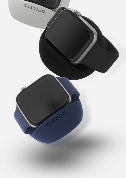 Apple Watch Şarj Standı - Çimento Grisi - Silikon - 8
