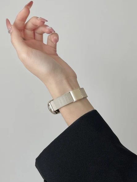 Xiaomi Bileklik 7 Metal Tokalı Kayış - Siyah + Metal Kılıf NFC - 6