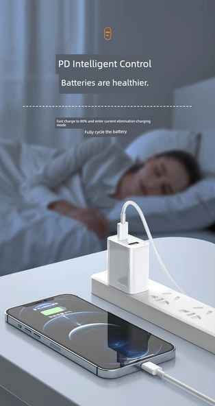 20W USB-C PD Hızlı Şarj Aleti Başlık - 11