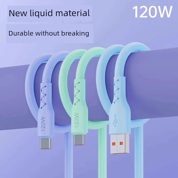1.5 Metre USB-C Hızlı Şarj Kablosu - Karışık Renkli