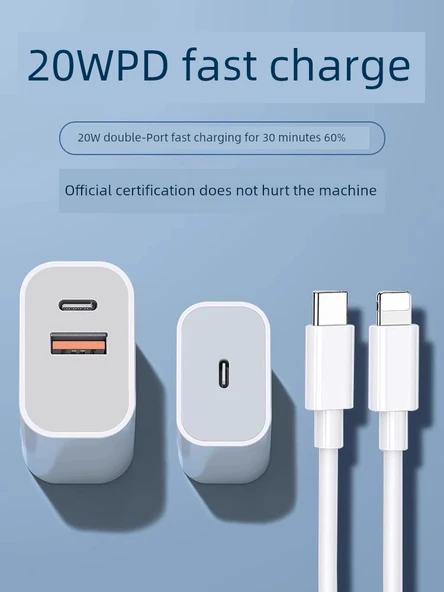 20W USB-C PD Hızlı Şarj Aleti Başlık - 2