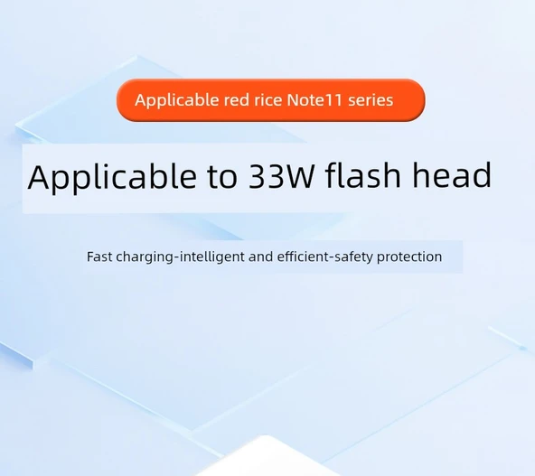Redmi Note 11 (4G) / 11E için 18W Hızlı Şarj Başlığı + 1m Kablo - 7