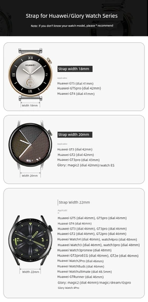 Huawei Watch4 46mm (22mm Arayüz) Mavi Elmas Altın Bakır Zincir Akıllı Saat Kordonu - 8