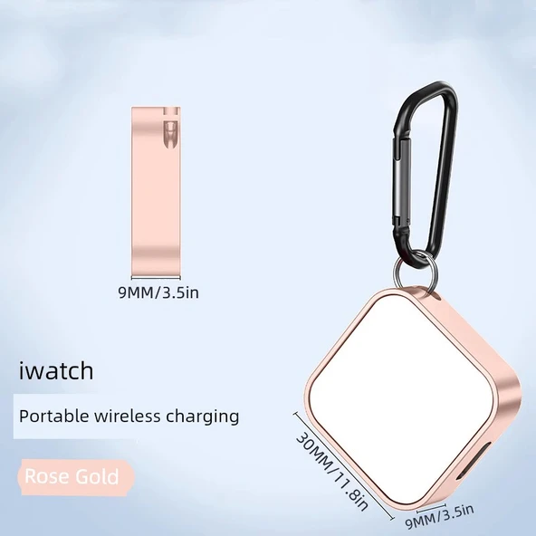 Mini Taşınabilir Hızlı Kablosuz Şarj Aleti - Mei Jin Lightning + Type-C
