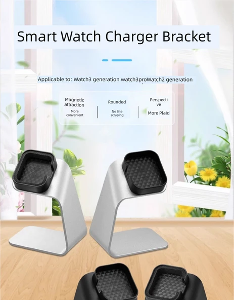 Oppo Watch Şarj Standı - Gümüş [WATCH4 nesli] - 8