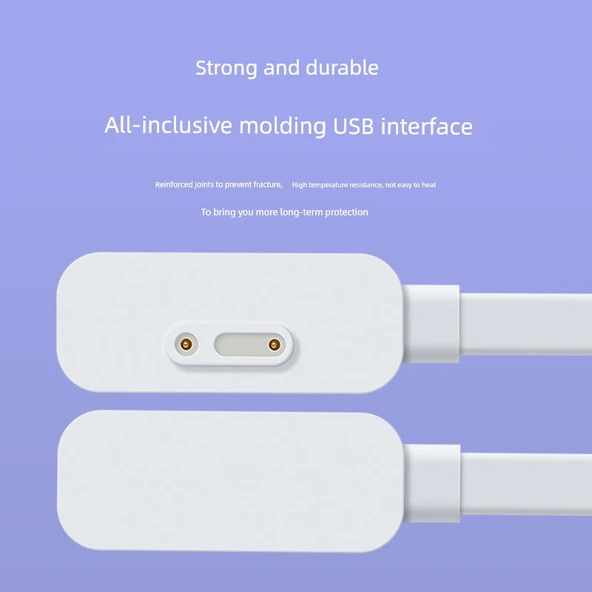 Mi Tu 5pro Beyaz Şarj Kablosu - Manyetik USB - 5