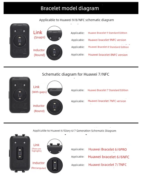 Huawei Bileklik 8 Gümüş Yıldız ve Elmas Zincir Metal Kordon - 8