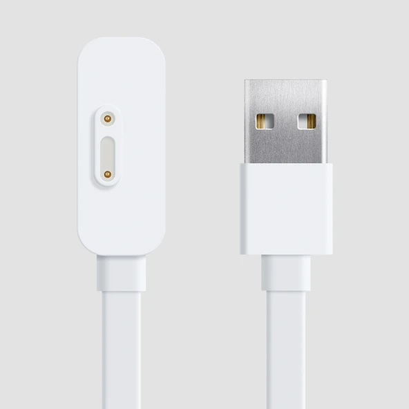 Mi Tu 5pro Beyaz Şarj Kablosu - Manyetik USB - 6