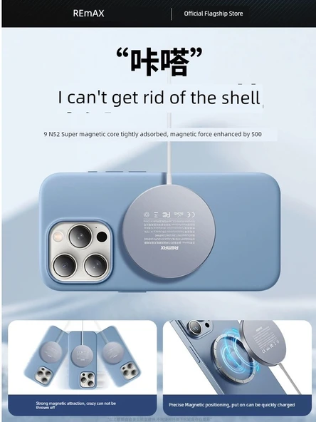 Qi Sertifikalı 15W Hızlı Manyetik MagSafe Kablosuz Şarj Aleti - 4