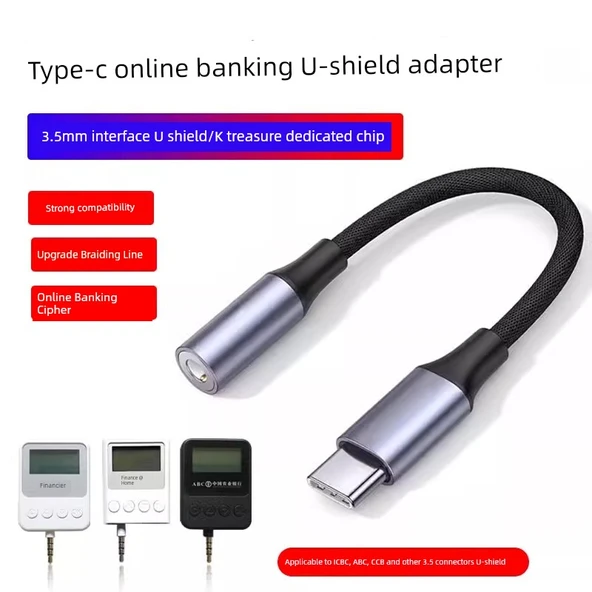 Apple 16/15 U Shield Adaptör - Type-C - 3.5mm Örgülü Kablo DAC