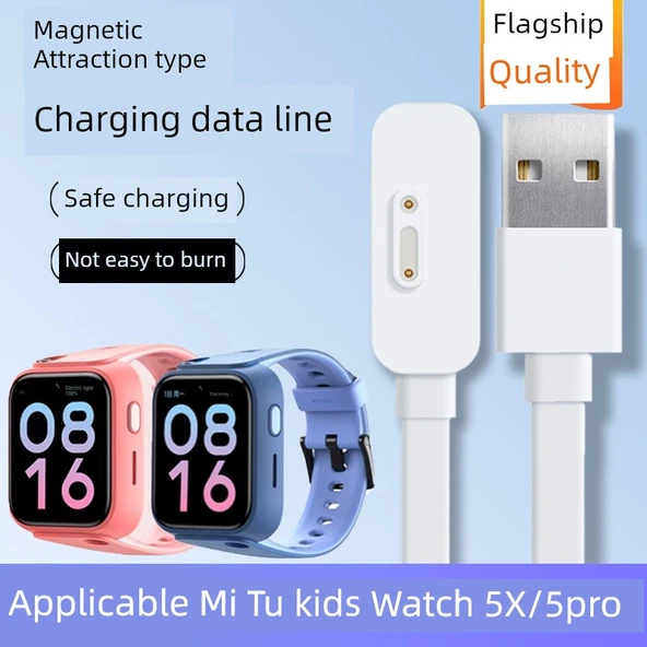 Mi Tu 5X Beyaz Şarj Kablosu - Manyetik USB