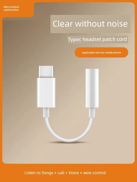 Type-C - 3.5mm Kulaklık Adaptörü - Tam Uyumlu Dijital Adaptör 2 - 2