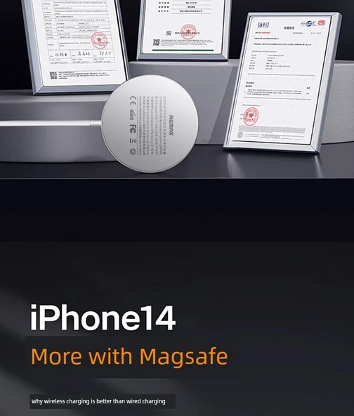 Qi Sertifikalı 15W Hızlı Manyetik MagSafe Kablosuz Şarj Aleti - 9