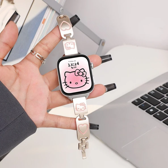 Huawei Fit3 Pembe KK Kedi Yıldız Işığı Bileklik