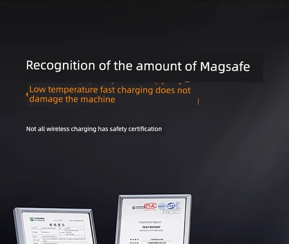 Qi Sertifikalı 15W Hızlı Manyetik MagSafe Kablosuz Şarj Aleti - 8
