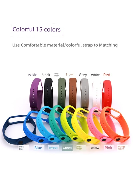 Xiaomi Mi Band 3/4 Beyaz Leopar Desenli Silikon Kordon - 3