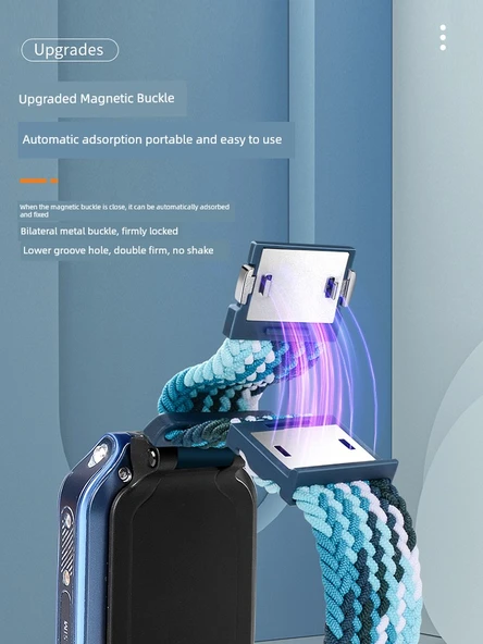 Huawei 4Pro/5/5 New Yao Edition Mıknatıslı Örgü Kordon - Nebula Pudrası - 4