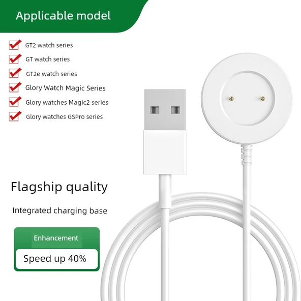 Huawei GT2 GT1 2E Glory Magic2 GS Entegre Şarj Aleti Gelişmiş Beyaz Şarj Ünitesi