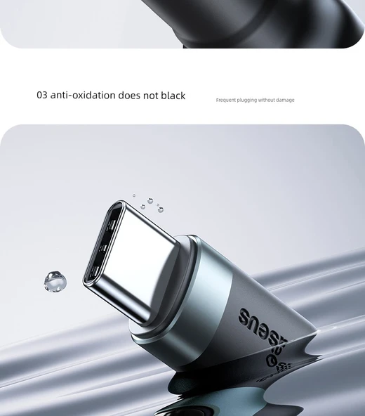 USB - Type-C Hızlı Şarj Data Kablosu 60W - 1 Metre - Kırmızı - 10