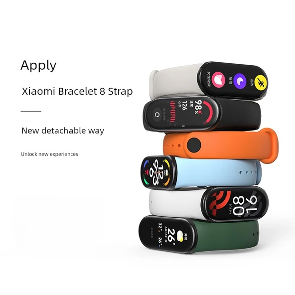 Xiaomi Mi Band 3/4/NF Uyumlu Sakura Pembesi Silikon Kordon - 8