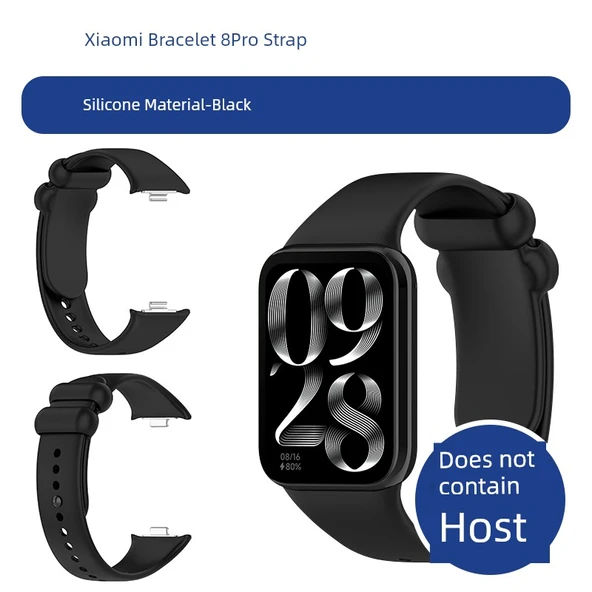 Xiaomi Bracelet 8 Pro/9 Pro Redmi Watch 4/5 Silikon Siyah Kordon
