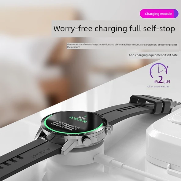 Huawei Watch3 4Pro Şarj Aleti Gelişmiş Siyah Şarj Ünitesi - 2